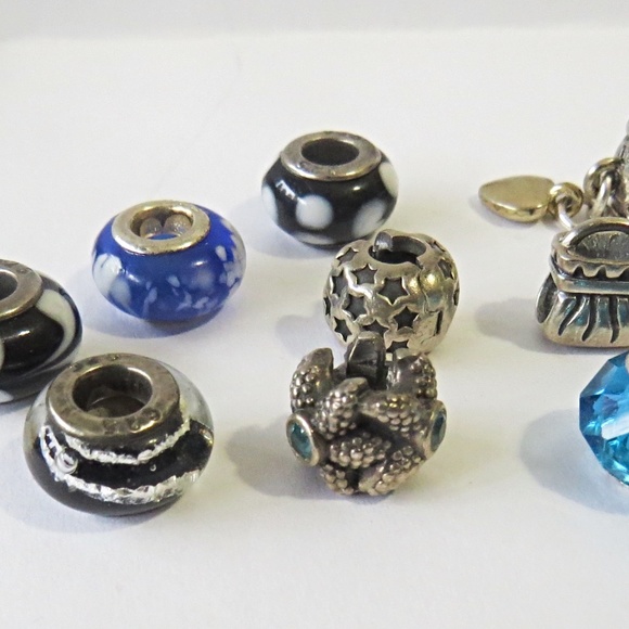 Vintage PANDORA Bracelet with 14k Gold Clasp and Many Charms - Picture 4 of 8